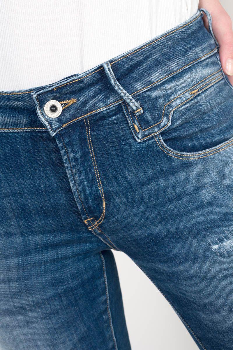 Le Temps Des Cerises Jeans Pulp Slim Almaz 7/8ème Destroy Bleu N°3