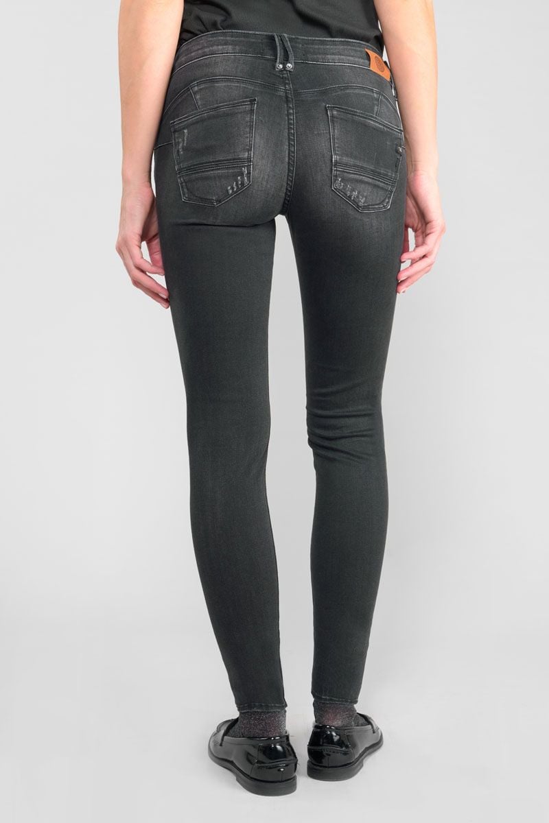 Le Temps Des Cerises Jeans Pulp Slim Dalila 7/8ème Destroy Noir N°1
