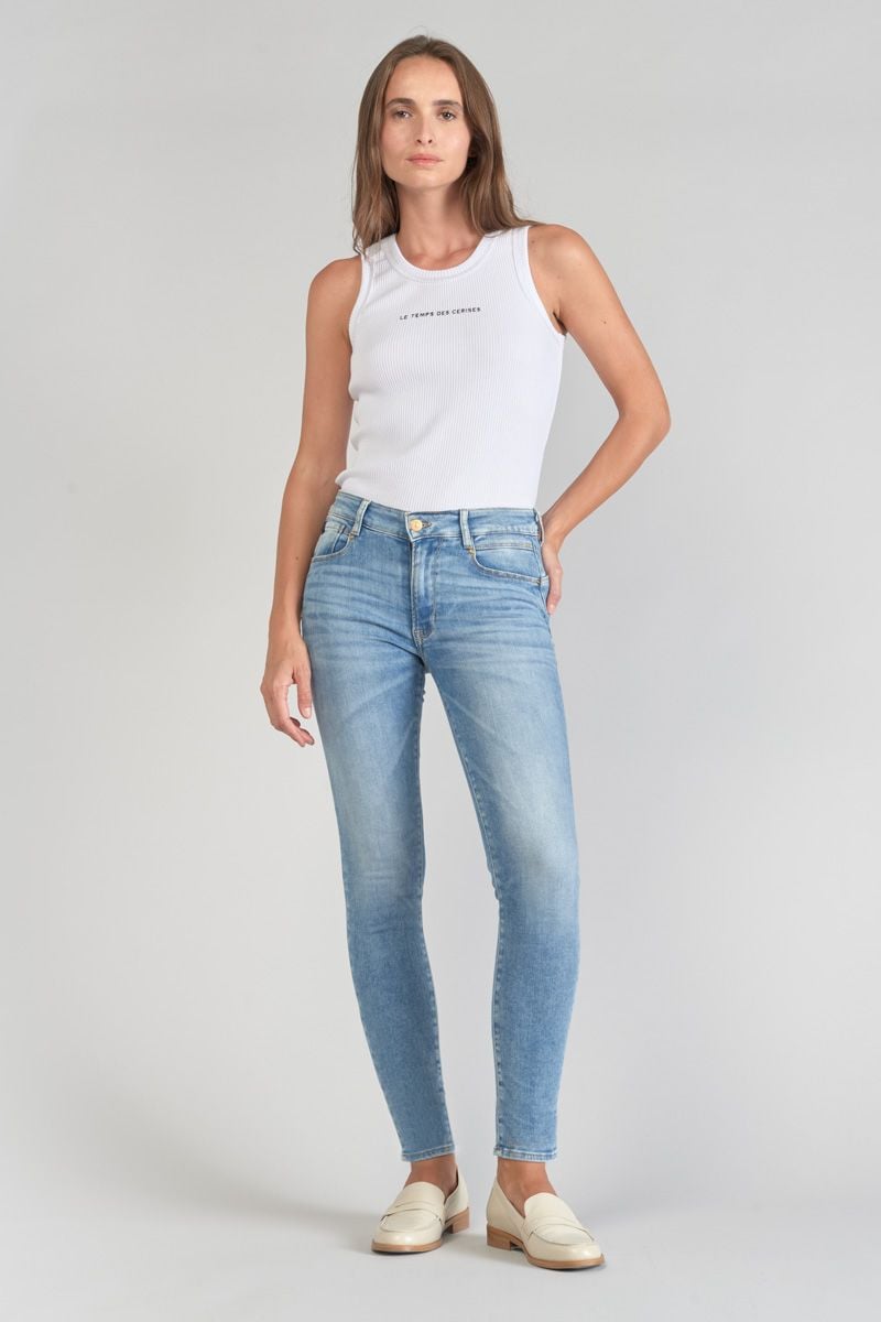 Le Temps Des Cerises Jeans Pulp Slim Dari Taille Haute 7/8ème Bleu N°4