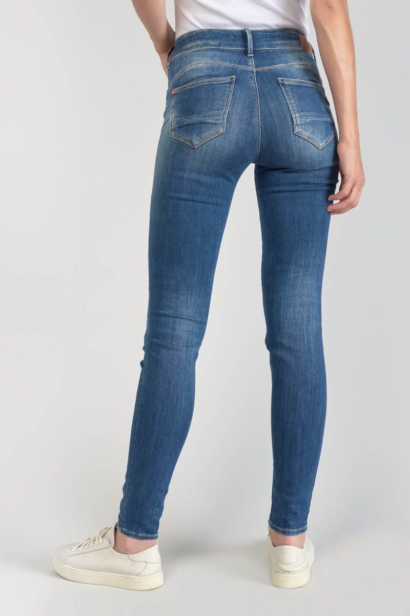 Le Temps Des Cerises Jeans Pulp Slim Dina Taille Haute Destroy Bleu N°2