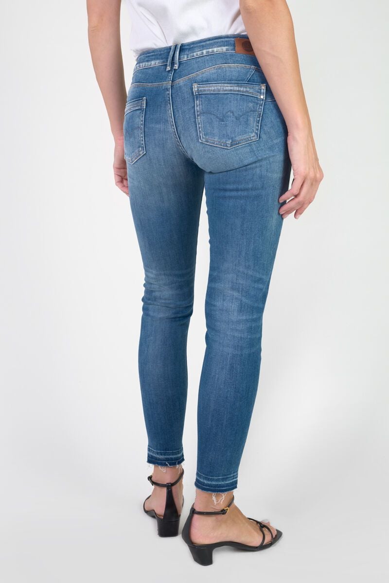Le Temps Des Cerises Jeans Pulp Slim Dionne 7/8ème Destroy Bleu N°3