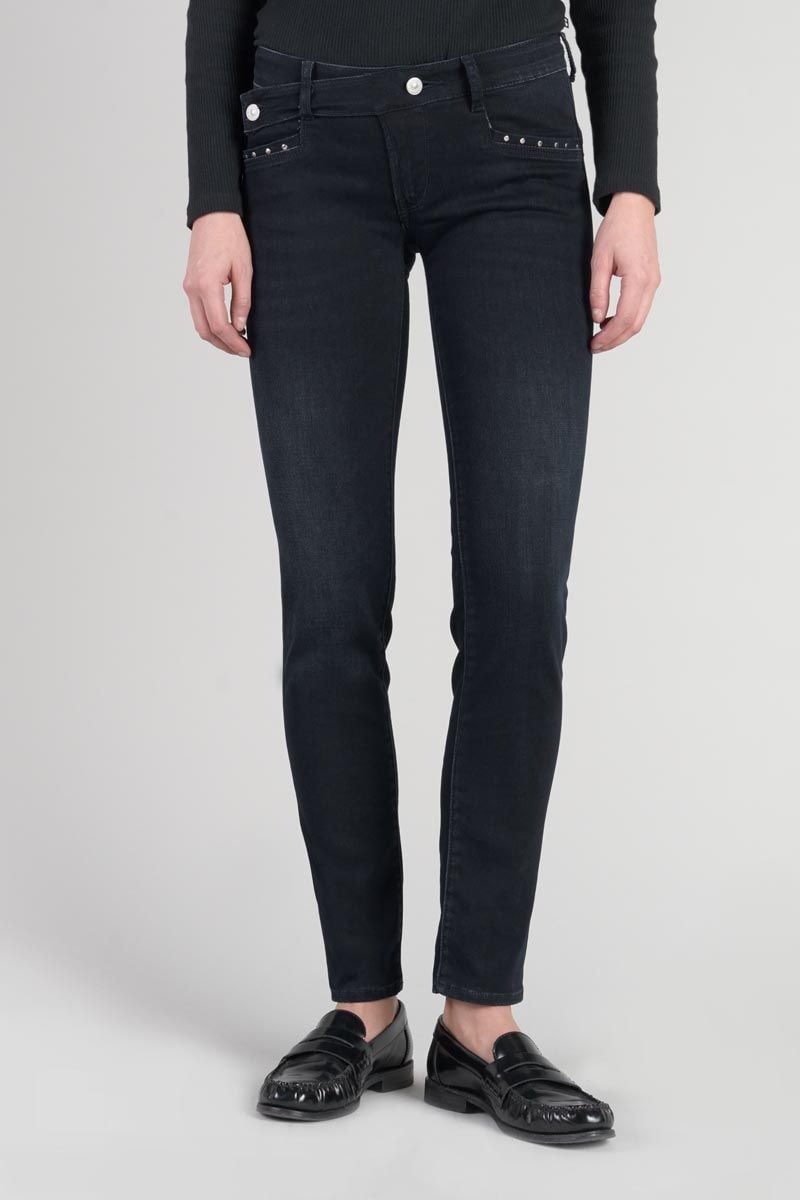 le temps des cerises Jeans pulp slim Gance bleu-noir N°4