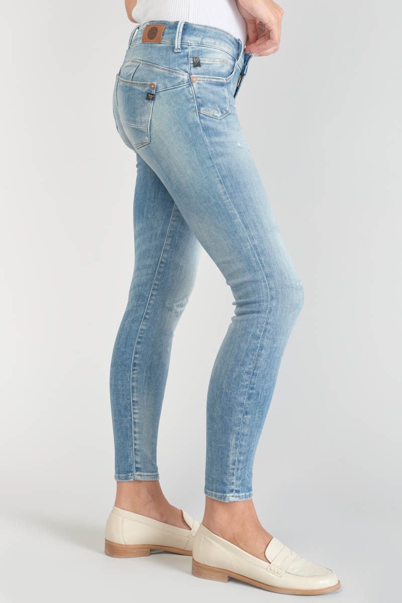 Le Temps Des Cerises Jeans Pulp Slim Jako 7/8ème Destroy Bleu N°4