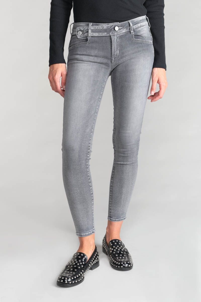 le temps des cerises Jeans pulp slim Jarry 7/8ème gris N°3