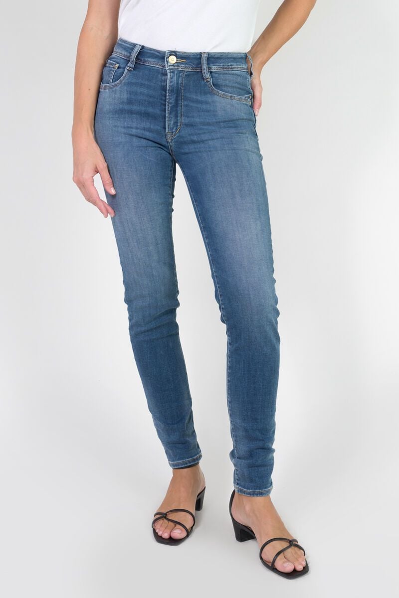 le temps des cerises Jeans pulp slim Nea taille haute bleu N°3