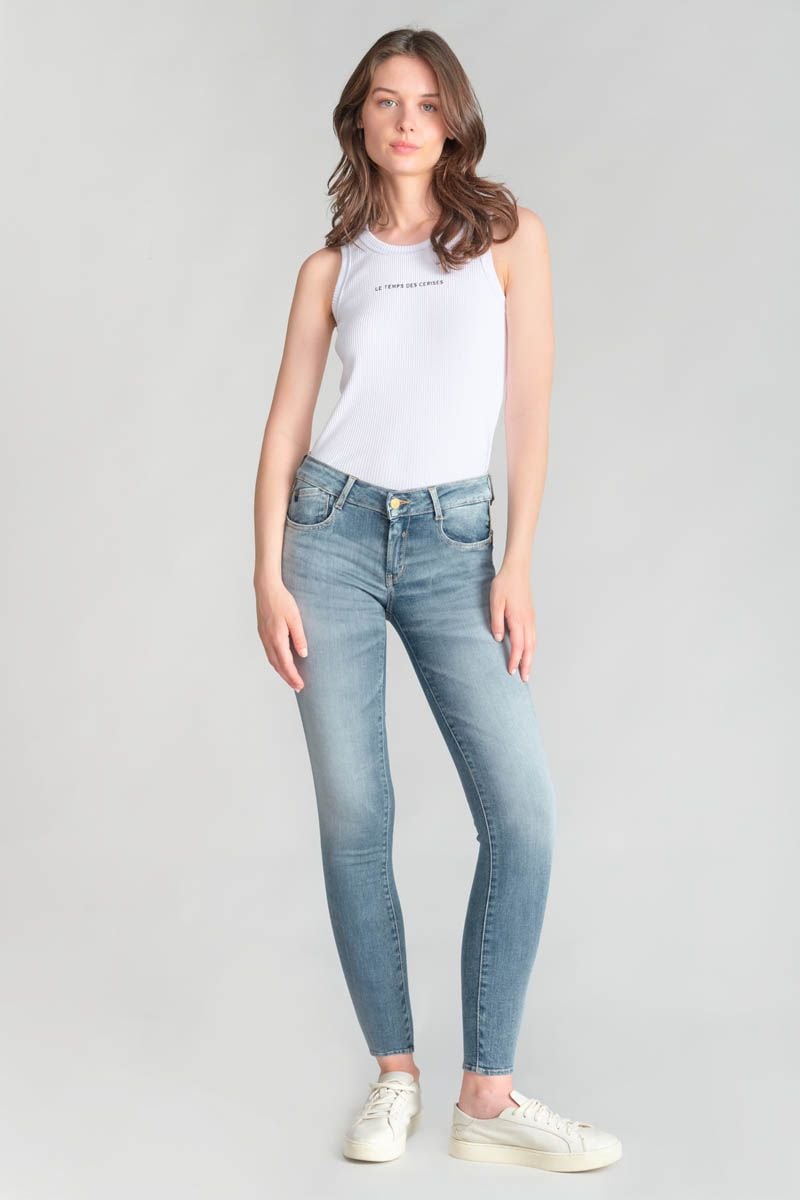 le temps des cerises Jeans pulp slim Pata 7/8ème bleu N°4