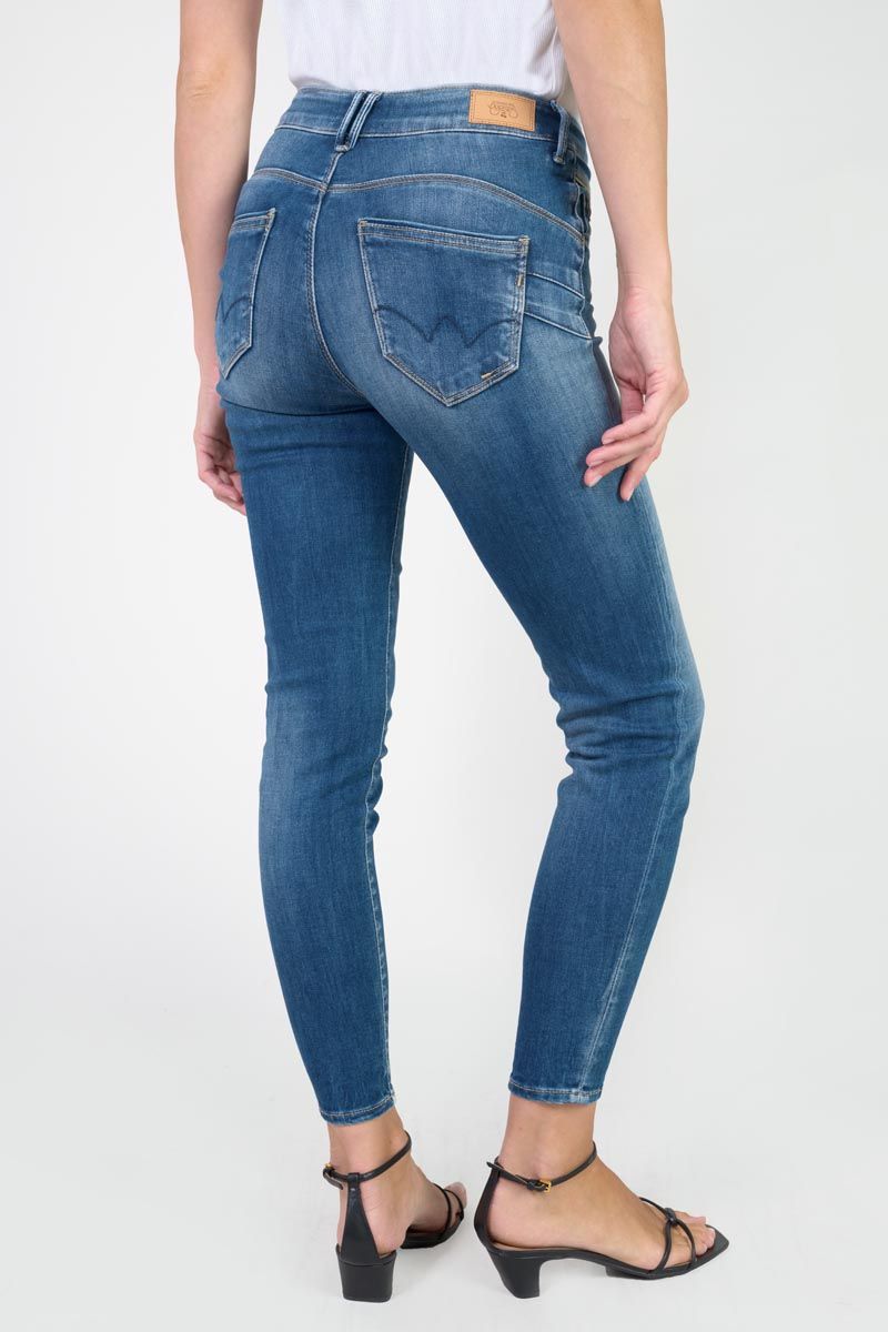 Le Temps Des Cerises Jeans Pulp Slim Pefki Taille Haute 7/8ème Bleu N°3