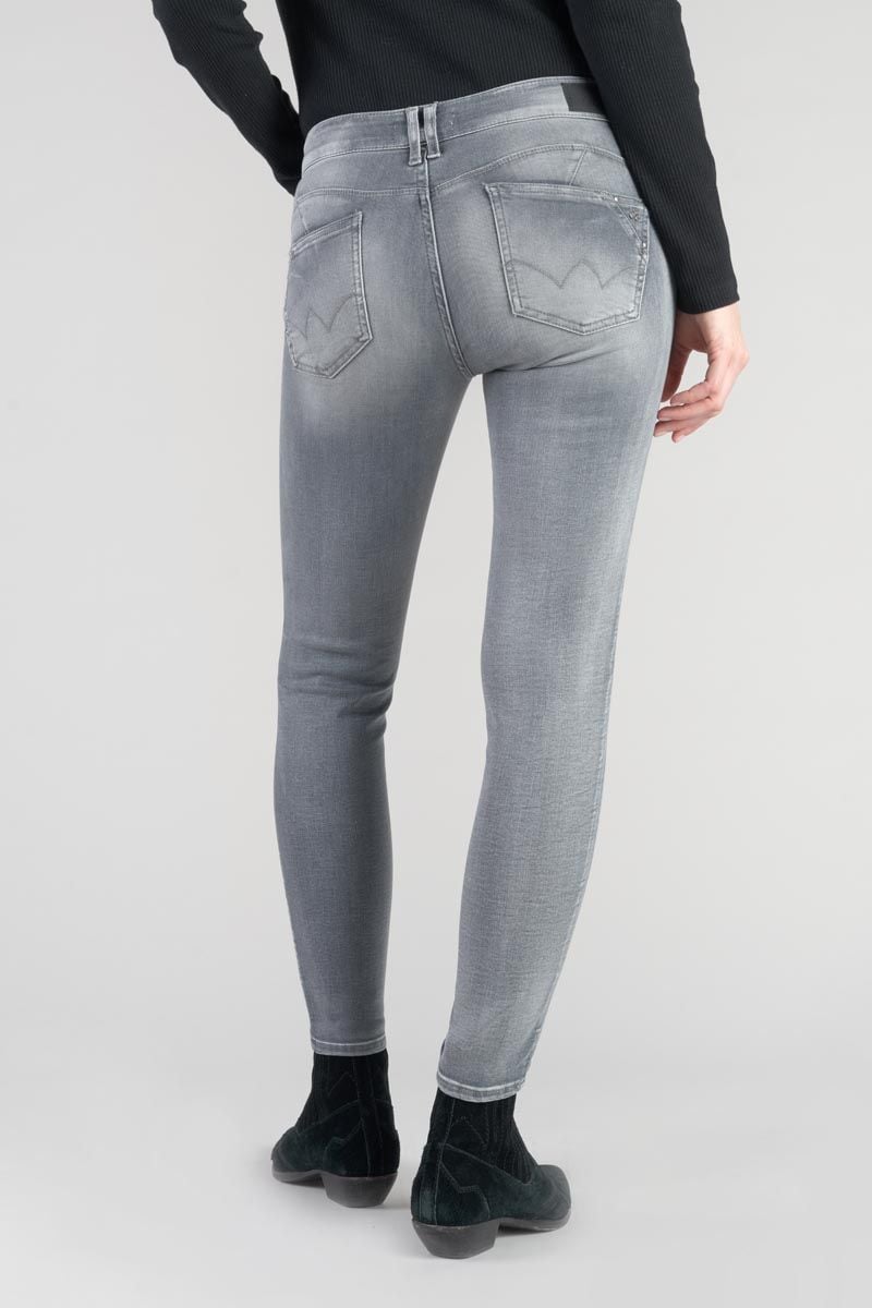 Le Temps Des Cerises Jeans Pulp Slim Roche Taille Haute 7/8ème Gris N°2