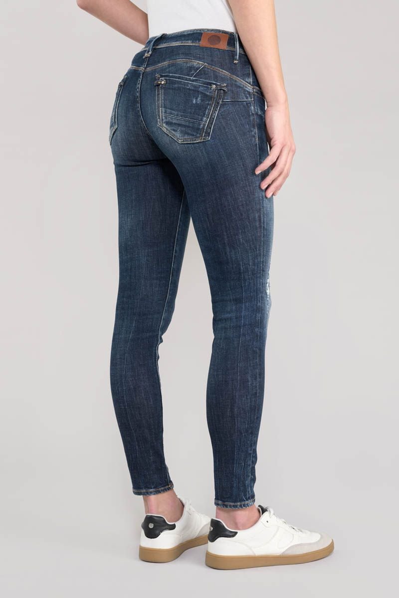 Le Temps Des Cerises Jeans Pulp Slim Sally 7/8ème Destroy Bleu N°1