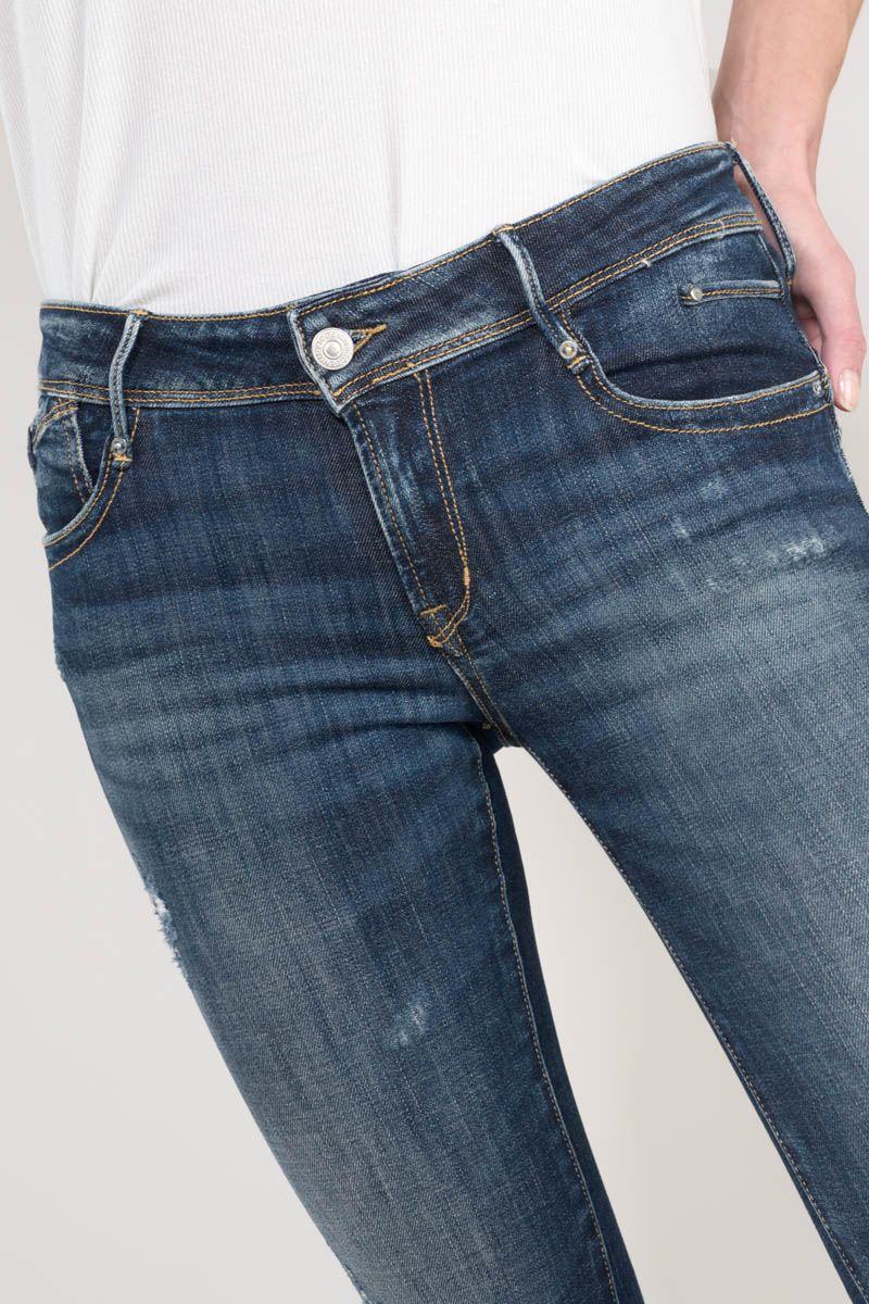 Le Temps Des Cerises Jeans Pulp Slim Sally 7/8ème Destroy Bleu N°1