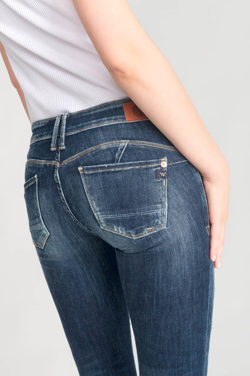 Le Temps Des Cerises Jeans Pulp Slim Snap 7/8ème Destroy Bleu N°3