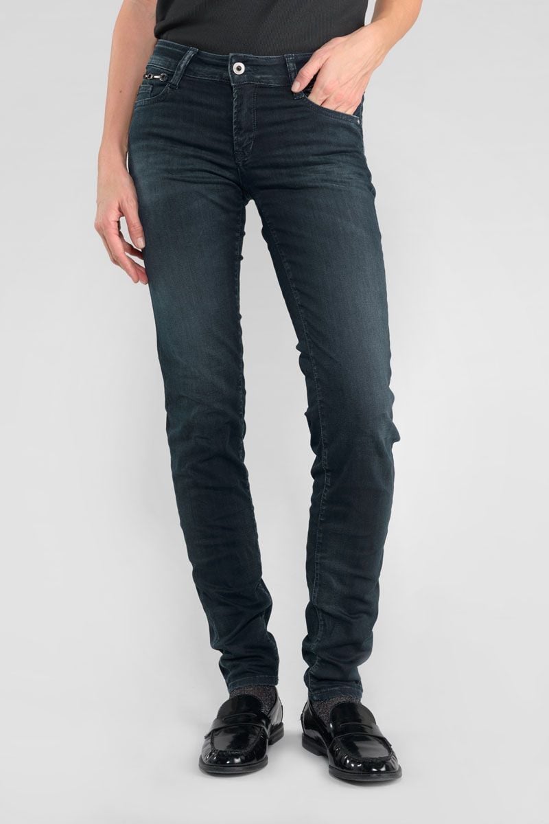 le temps des cerises Jeans pulp slim Torri bleu-noir N°1