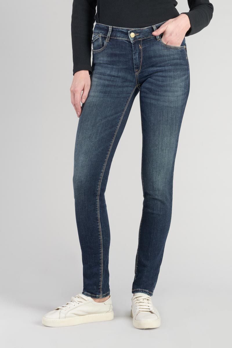 le temps des cerises Jeans pulp slim vintage bleu N°2