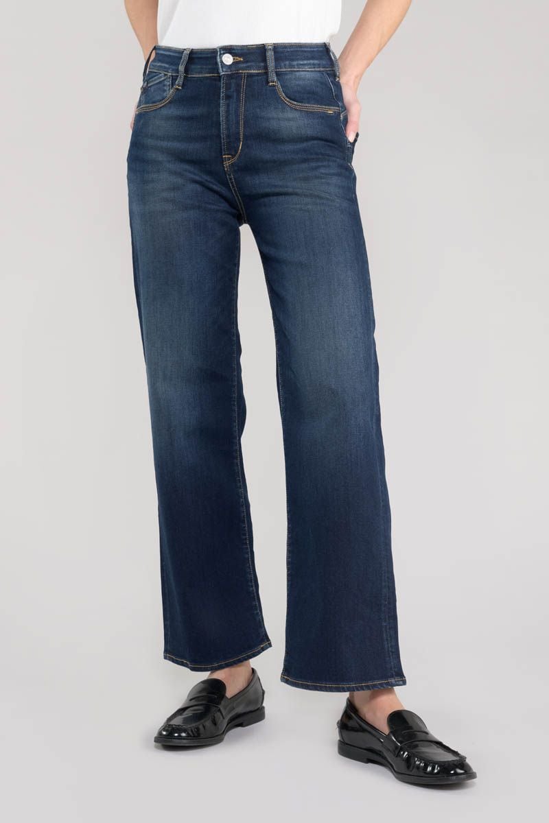 Le Temps Des Cerises Jeans Pulp Wide Leg Taille Haute 7/8ème Bleu N°1