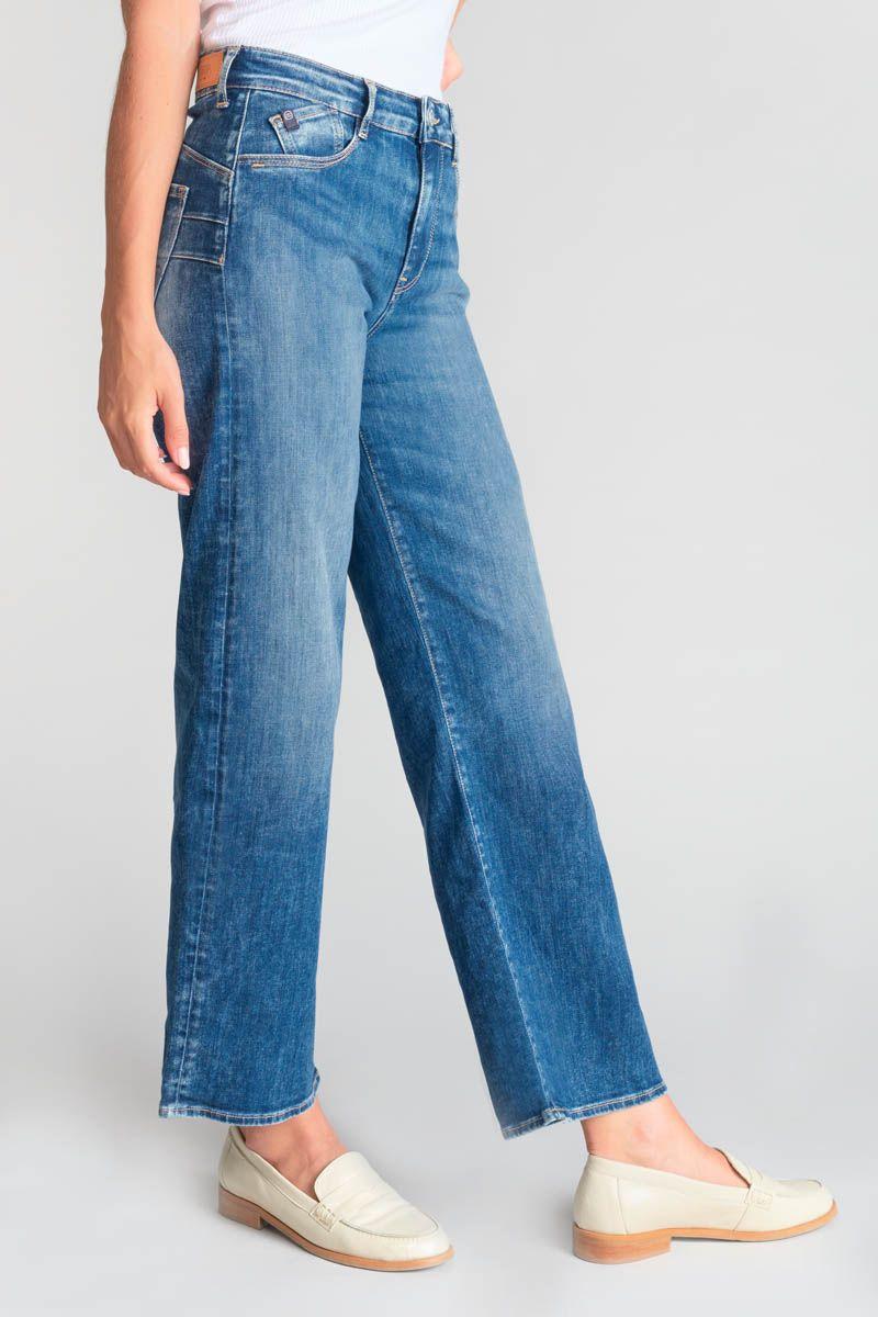 Le Temps Des Cerises Jeans Pulp Wide Leg Taille Haute 7/8ème Bleu N°3