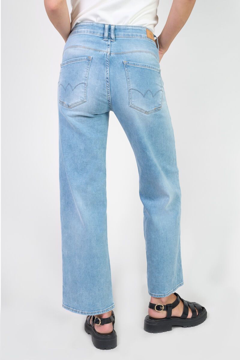 Le Temps Des Cerises Jeans Pulp Wide Leg Taille Haute 7/8ème Bleu N°4