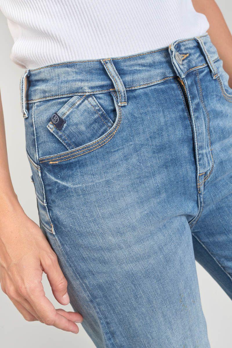 Le Temps Des Cerises Jeans Pulp Wide Leg Taille Haute 7/8ème Bleu N°4
