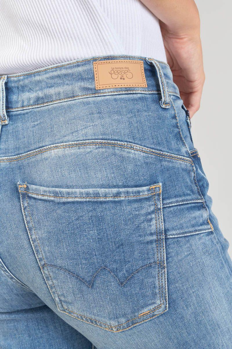 Le Temps Des Cerises Jeans Pulp Wide Leg Taille Haute 7/8ème Bleu N°4