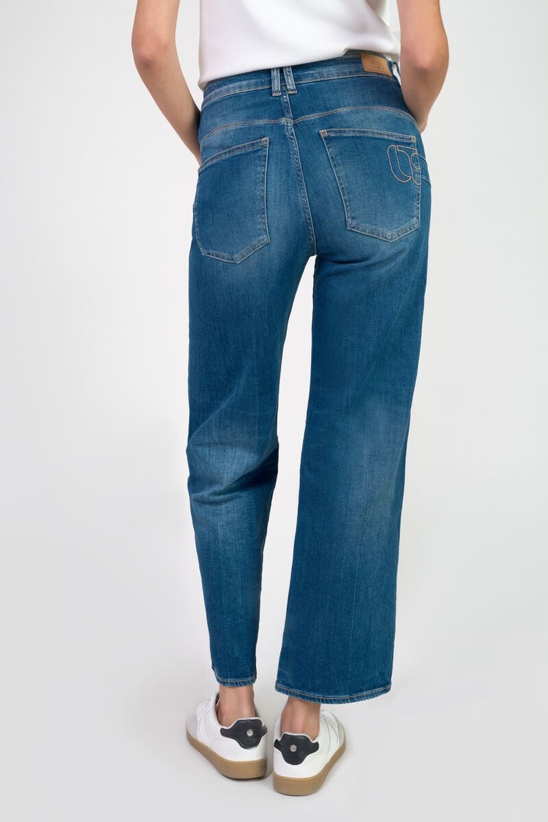 Le Temps Des Cerises Jeans Pulp Wide Leg Zaho Taille Haute 7/8ème Bleu N°3