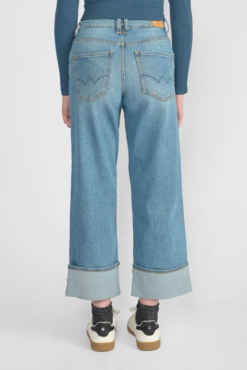 Le Temps Des Cerises Jeans Regular Large Caster Taille Haute Bleu N°4