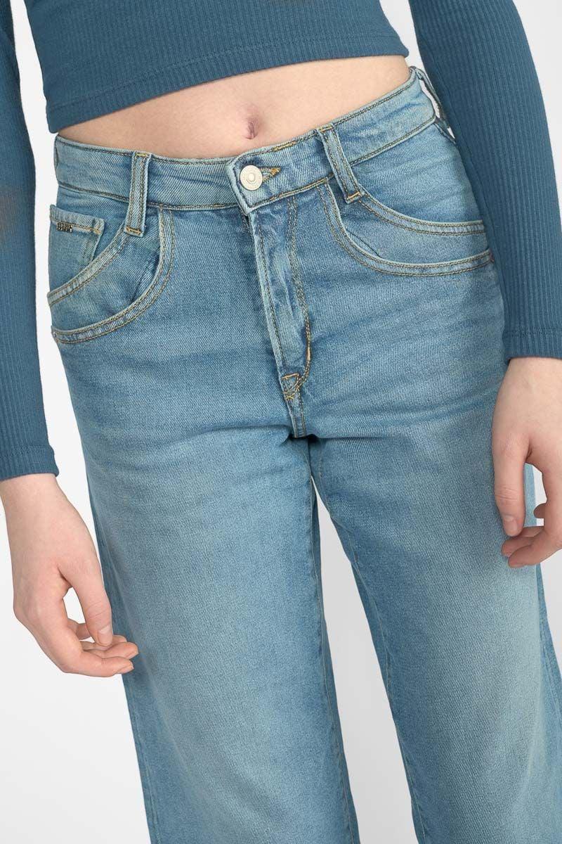 Le Temps Des Cerises Jeans Regular Large Caster Taille Haute Bleu N°4