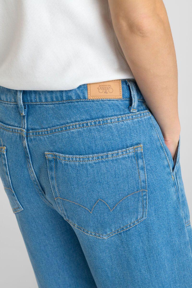 Le Temps Des Cerises Jeans Tencel Wide Leg Victoria Taille Haute Bleu