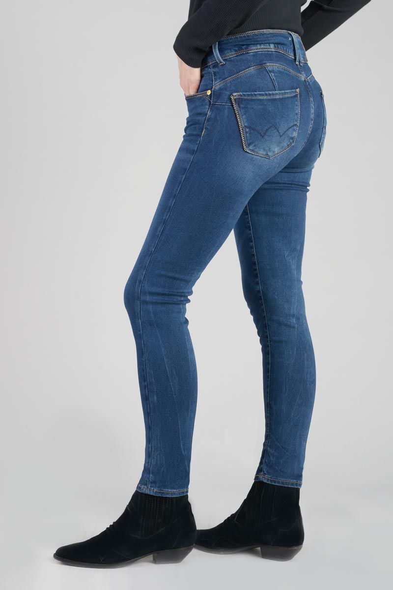 Le Temps Des Cerises Jeans Ultra Pulp Slim Asti Taille Haute 7/8ème Bleu N°2