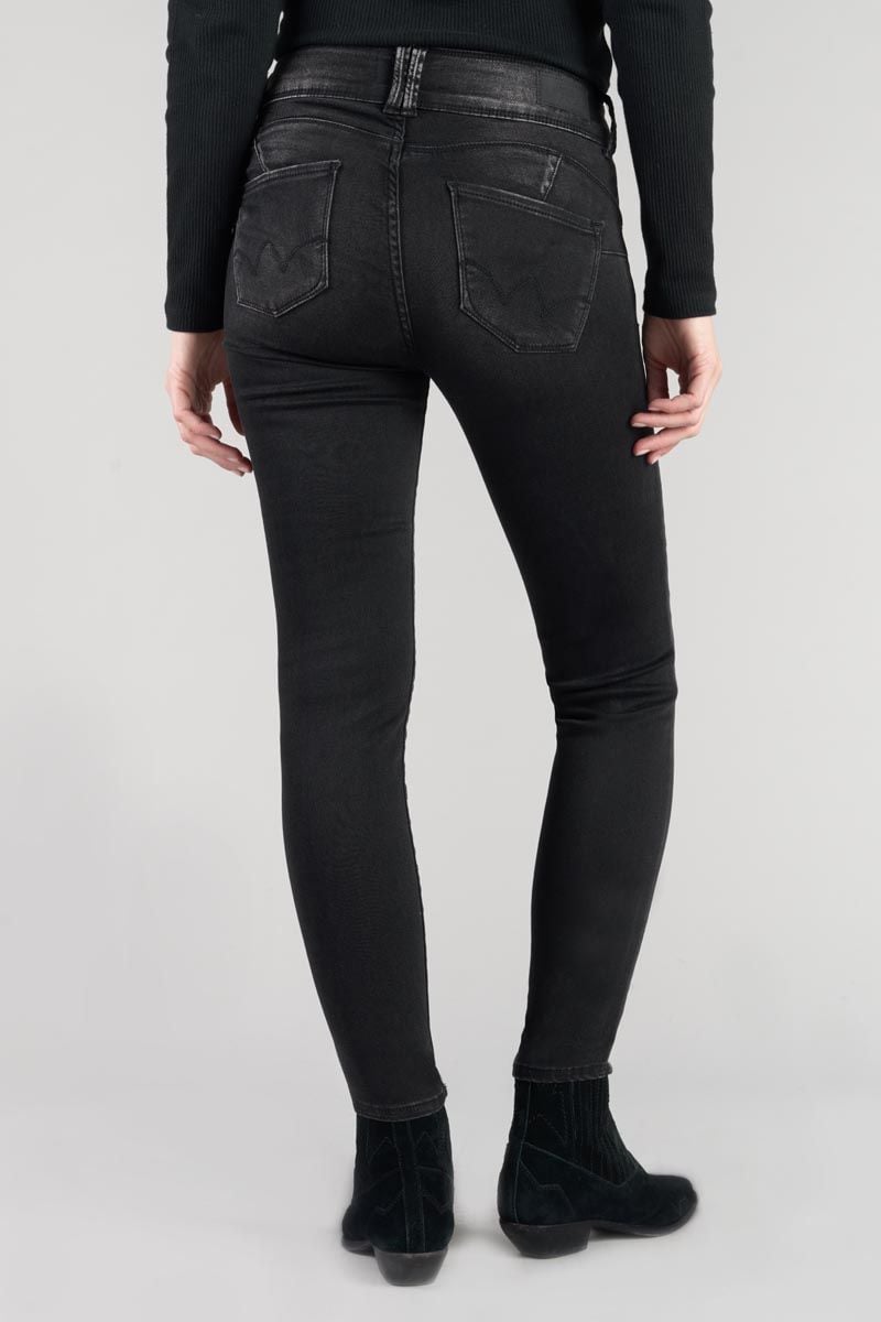 Le Temps Des Cerises Jeans Ultra Pulp Slim Bari Taille Haute 7/8ème Noir N°1
