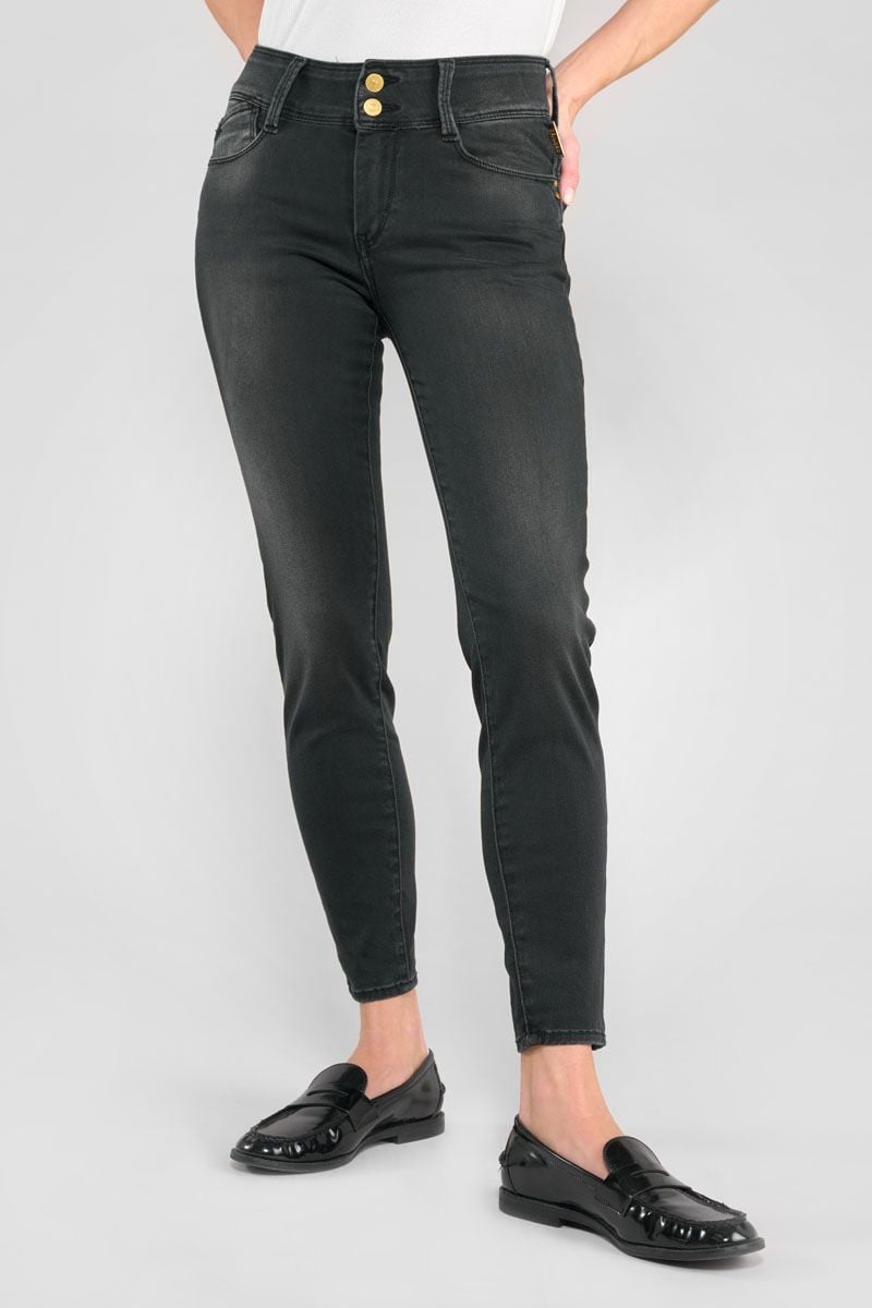 le temps des cerises Jeans ultra pulp slim Billie 7/8ème noir N°1