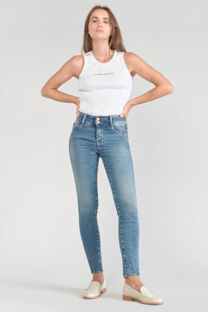 Le Temps Des Cerises Jeans Ultra Pulp Slim Luri Taille Haute 7/8ème Bleu N°4