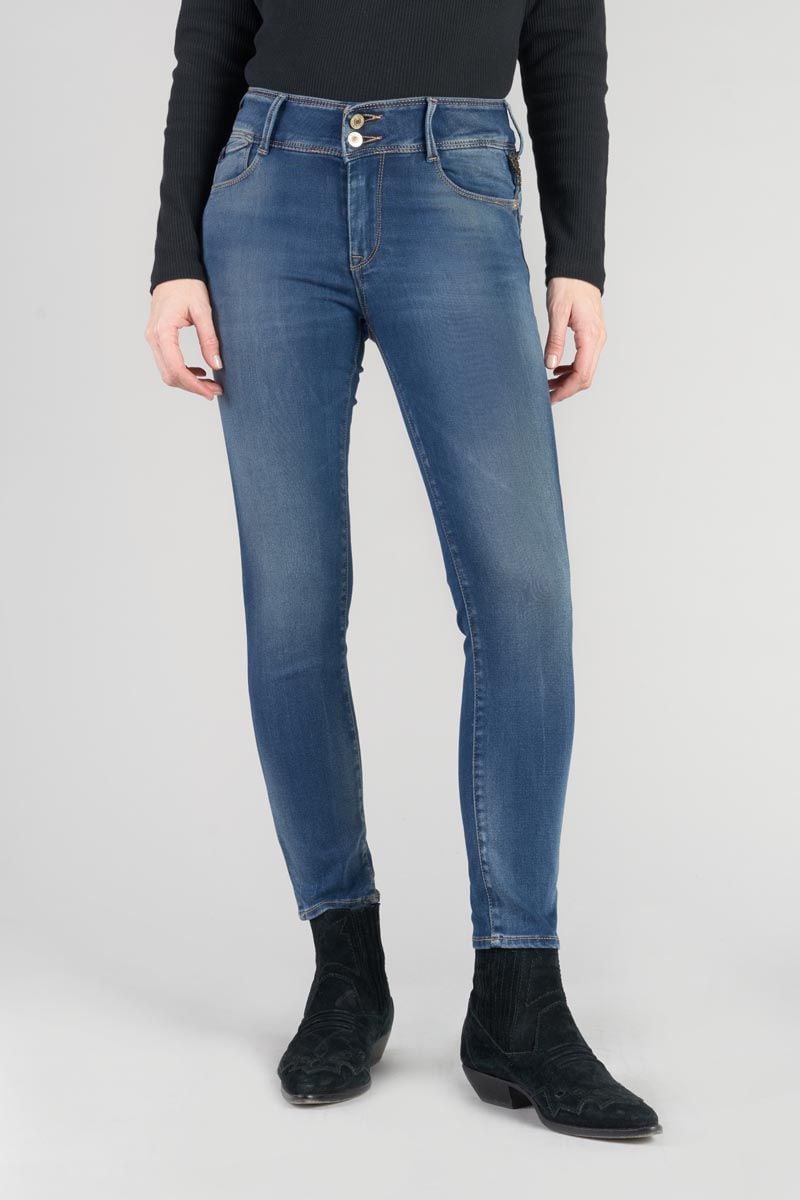 le temps des cerises Jeans ultra pulp slim Mood taille haute 7/8ème bleu N°3