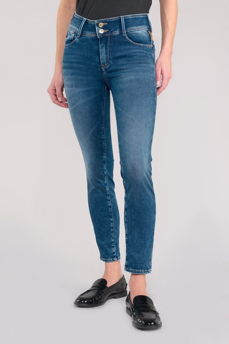 le temps des cerises Jeans ultra pulp slim Nido 7/8ème bleu N°3