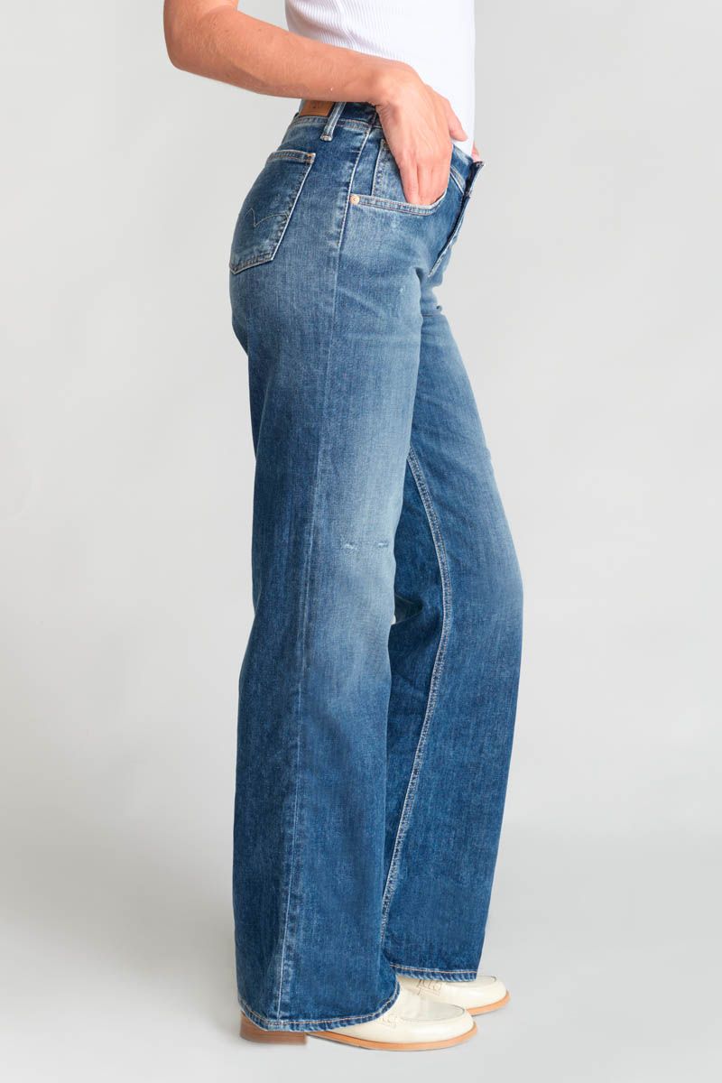 Le Temps Des Cerises Jeans Wide Leg Lauryn Destroy Bleu N°3