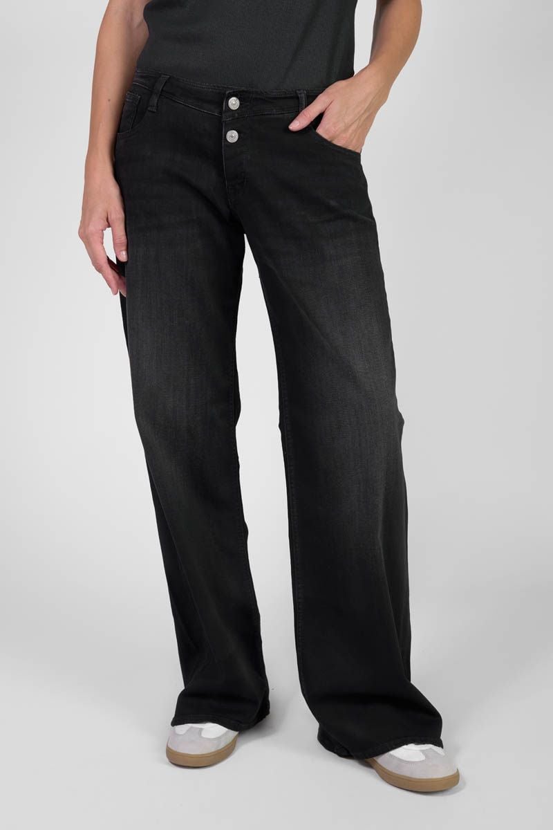 Le Temps Des Cerises Jeans Wide Leg Lauryn Noir N°1