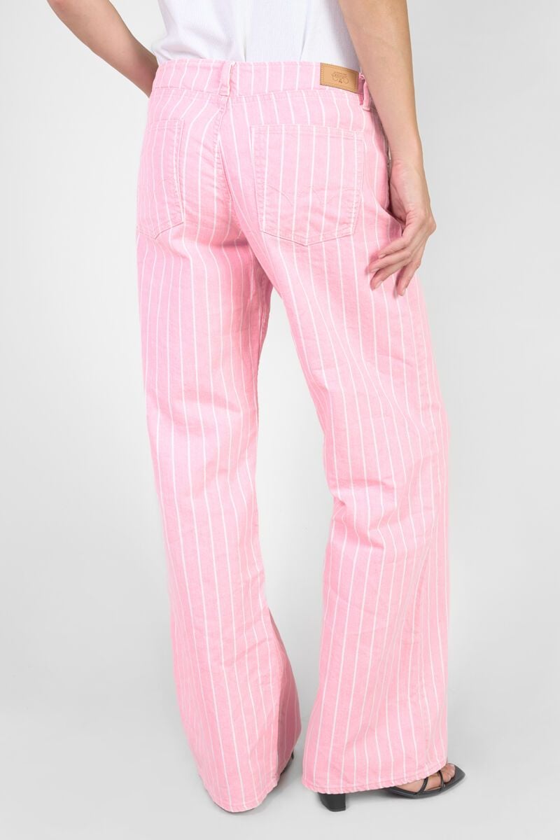 Le Temps Des Cerises Jeans Wide Leg Lauryn Rose à Rayures
