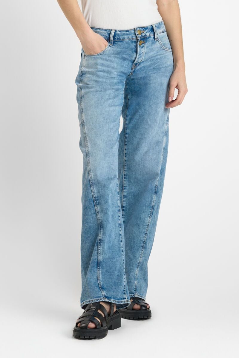 Le Temps Des Cerises Jeans Wide Leg Lauryn Twist Bleu N°4