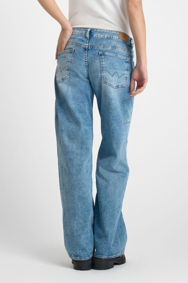 Le Temps Des Cerises Jeans Wide Leg Lauryn Twist Bleu N°4