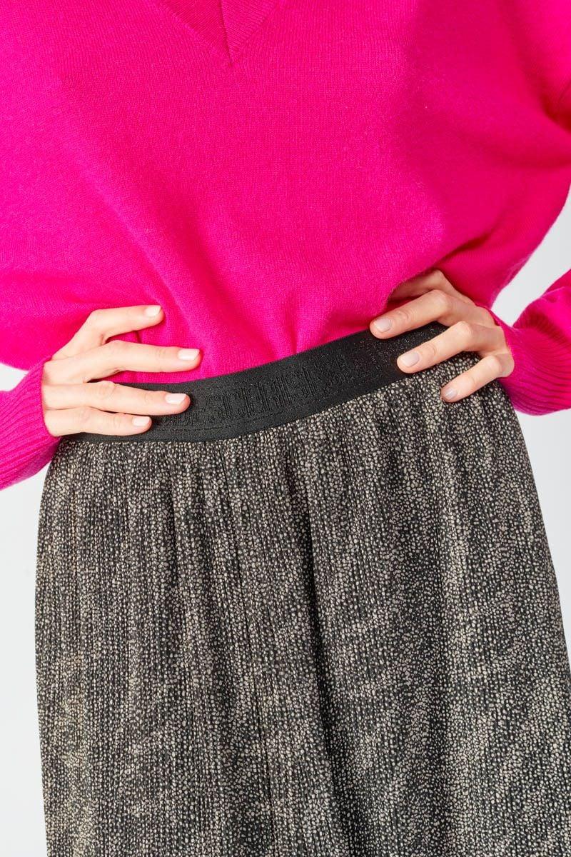 Le Temps Des Cerises Jupe Longue Zoumba à Motif Animalier