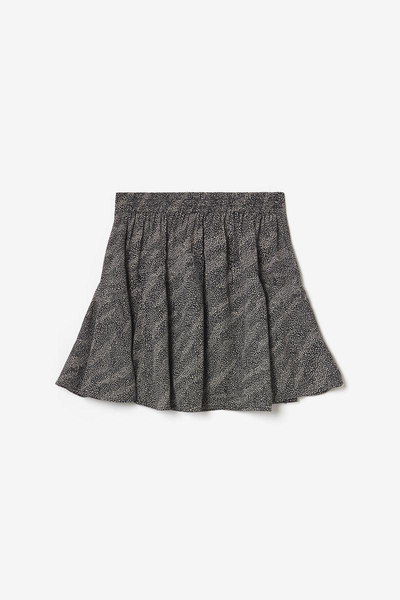 Le Temps Des Cerises Jupe Short Libygi Noire à Motif Animalier