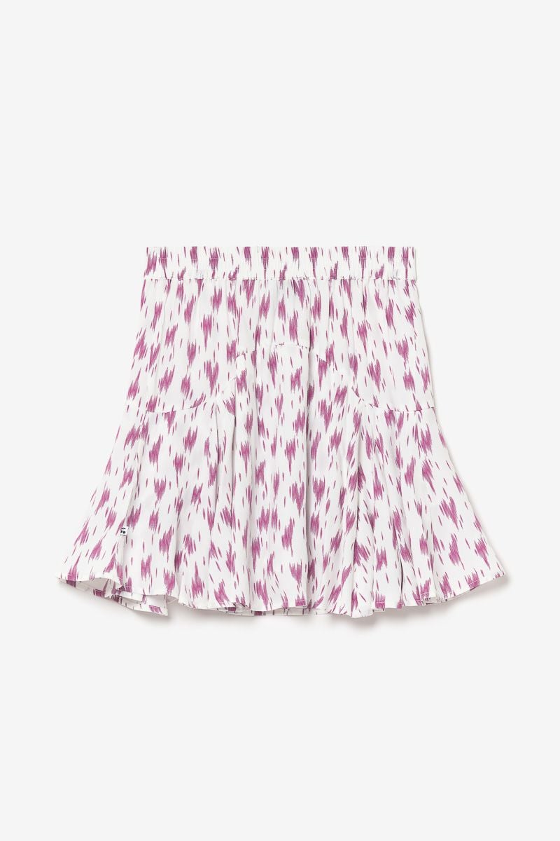 Le Temps Des Cerises Jupe Short Marligi à Motif Violet