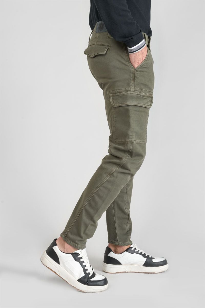 Le Temps Des Cerises Koge Army Jogg Tapered Arqué Kaki