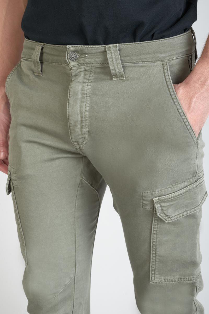 Le Temps Des Cerises Koge Army Jogg Tapered Arqué Kaki