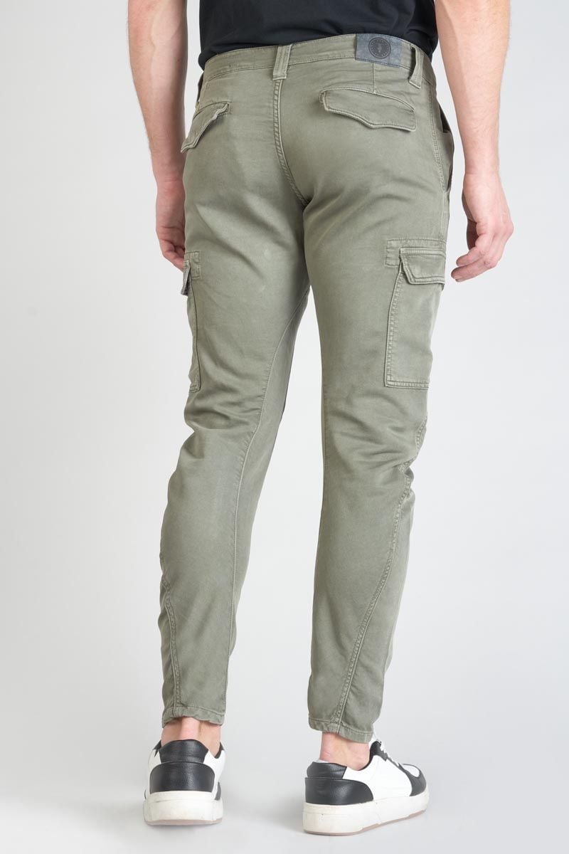 Le Temps Des Cerises Koge Army Jogg Tapered Arqué Kaki