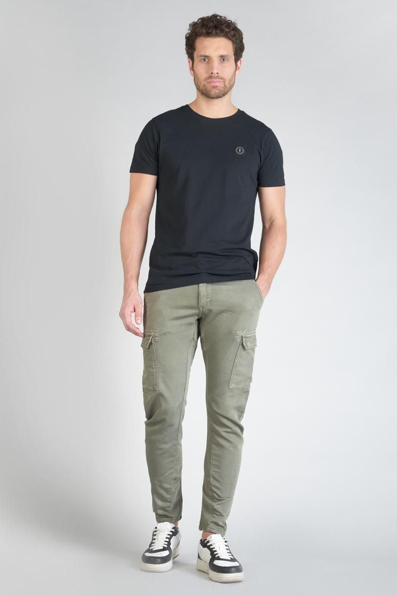 le temps des cerises Koge Army Jogg tapered arqué kaki