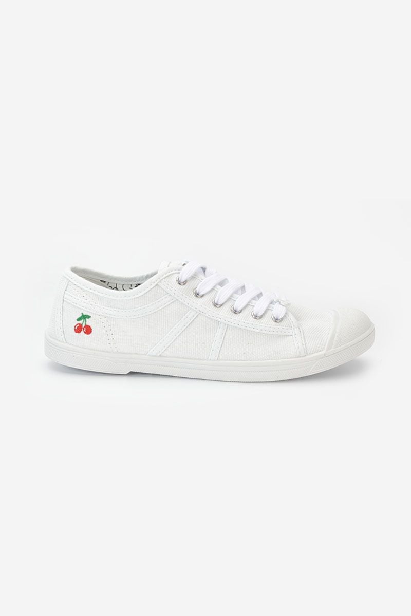 le temps des cerises Baskets Basic blanches