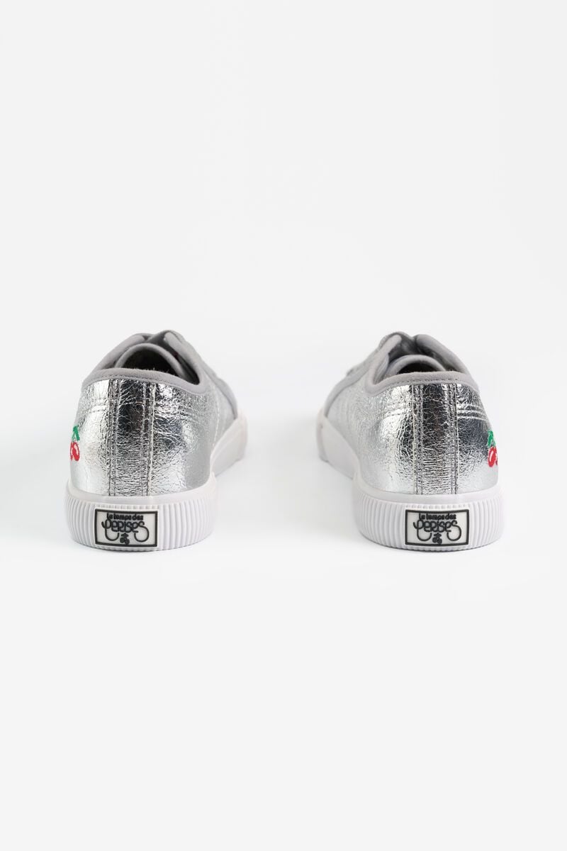 Le Temps Des Cerises Baskets Enjoy Argentées