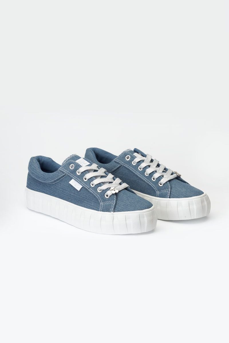 Le Temps Des Cerises Baskets Malibu Bleu Denim