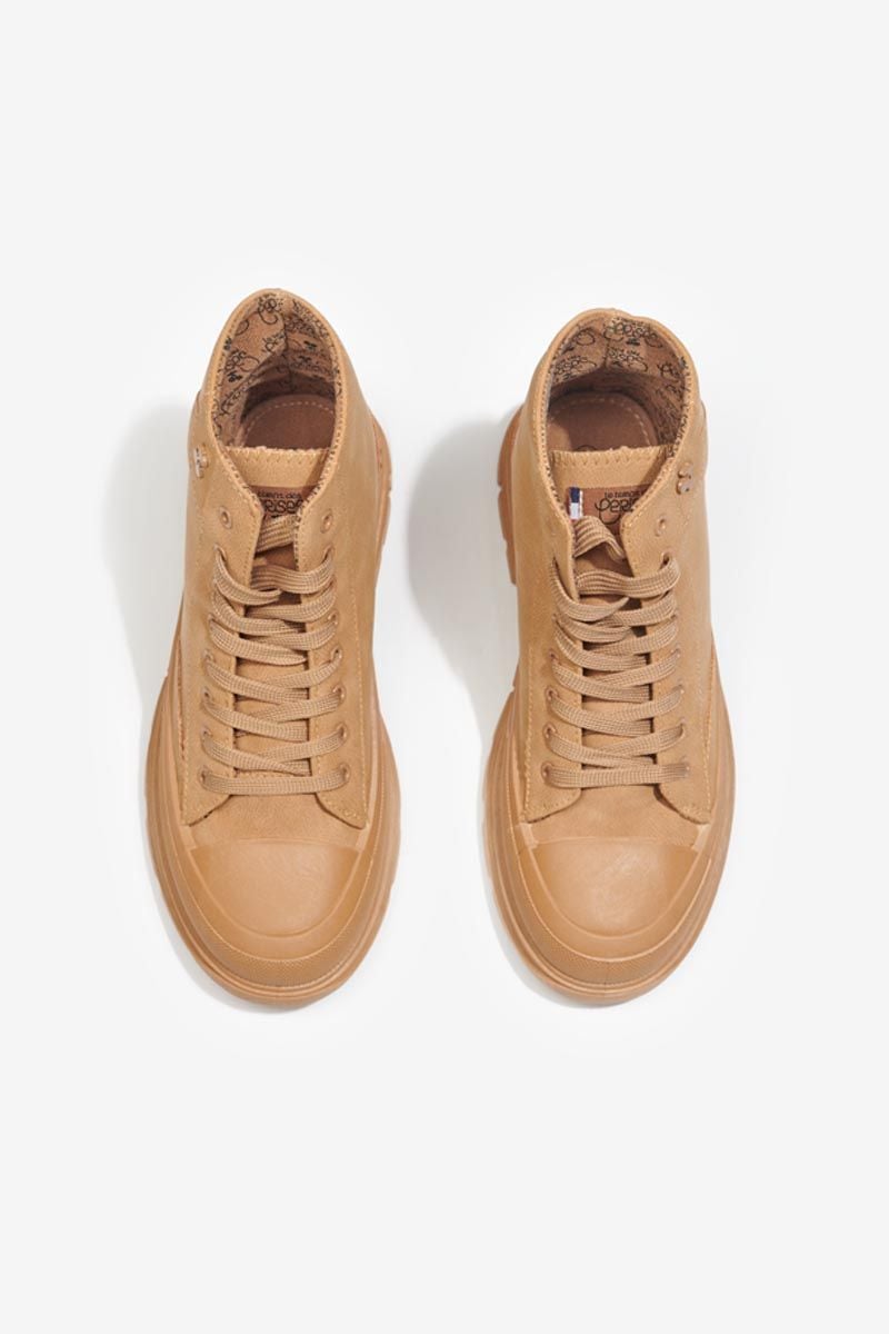 Le Temps Des Cerises Baskets Montantes Lina Camel