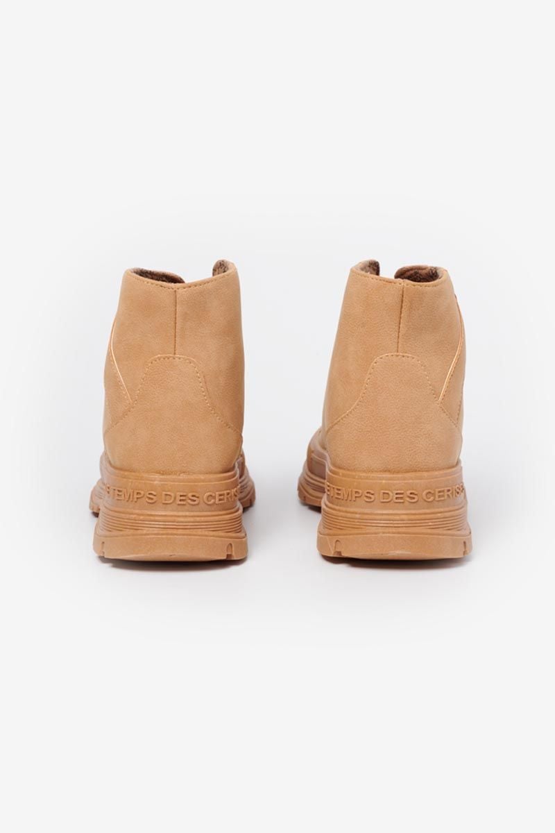 Le Temps Des Cerises Baskets Montantes Lina Camel