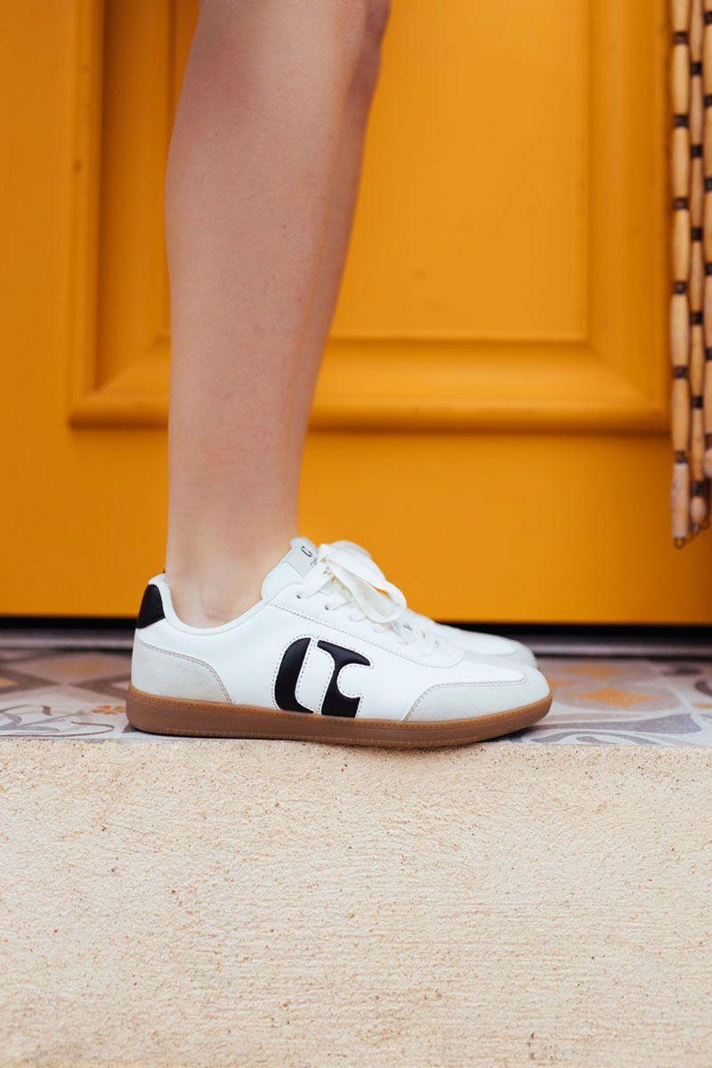 le temps des cerises Baskets Palma blanches